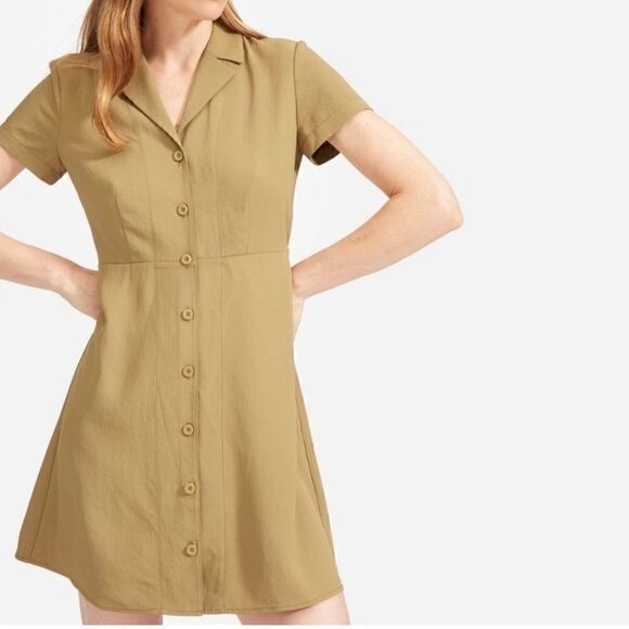Everlane Dresses & Skirts - NWT Everlane The Japanese GoWeave Notch Shirt Dress Size 4